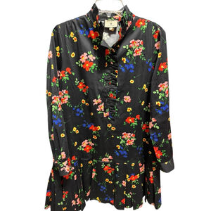 Tuckernuck Dappled Tate Dress, M, Black Multicolor